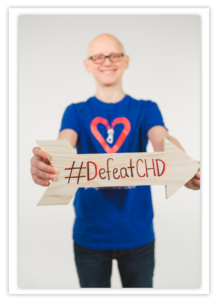 Dalton, born with unicuspid aortic stenosis, at a Project Heart photo shoot.